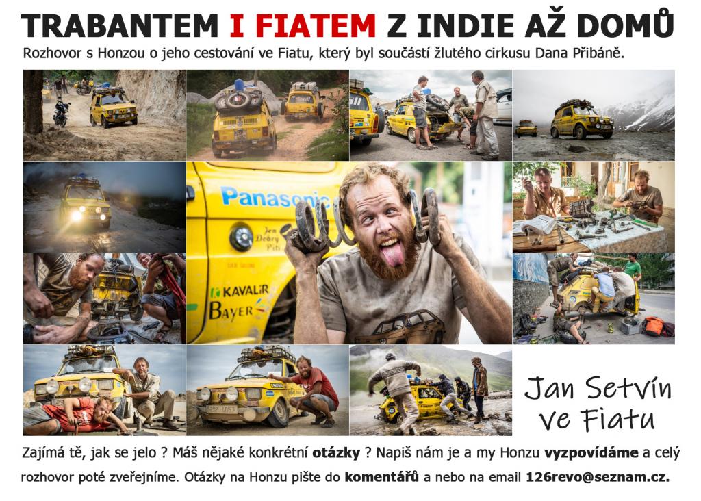 Trabantem i Fiatem z Indie až domů - rozhovor s Honzou Setvínem