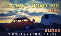 Fiat 126p and UOVO 300 test drive at sunset